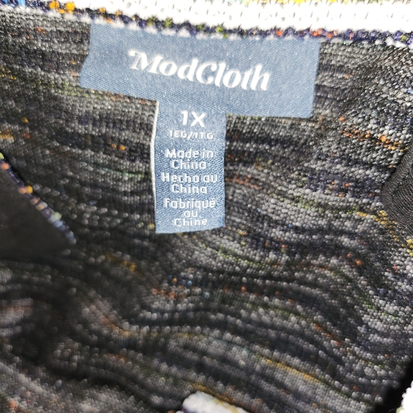 Modcloth Multicolor Textured Fabric Dress - Picture 3 of 5